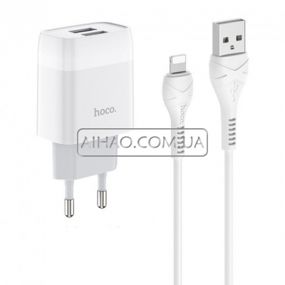 Сетевое зарядное устройство HOCO C73A Lightning