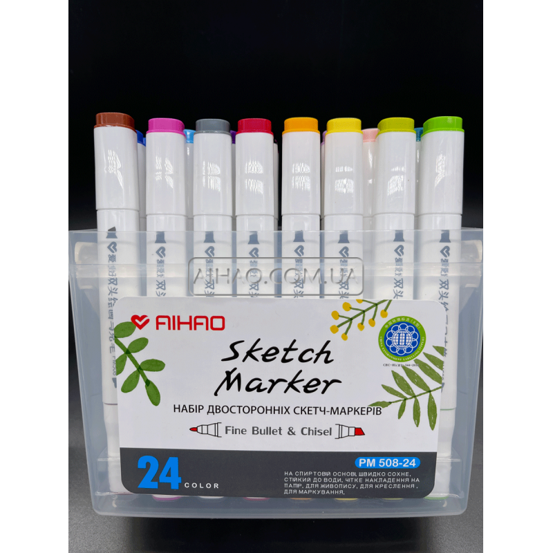 Набор двухсторонних Sketch Marker AH-PM508-24