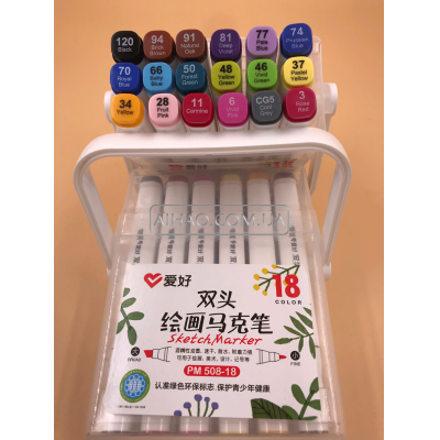 Набор двухсторонних Sketch Marker AH-PM508-18